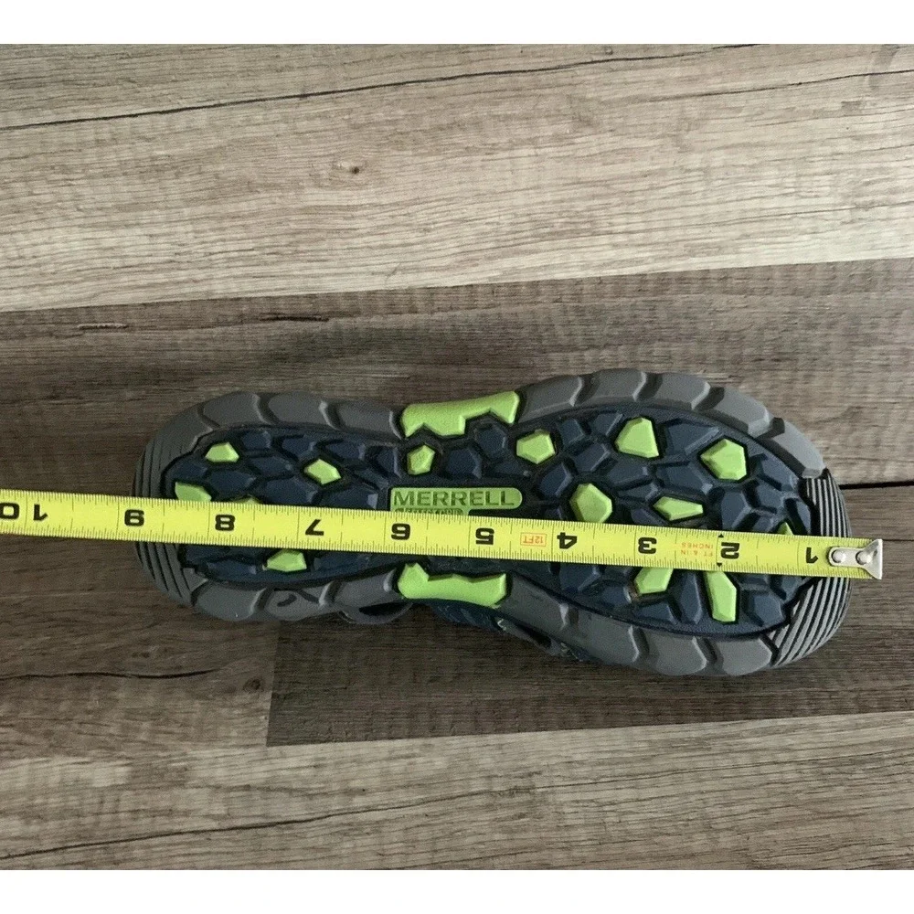 Merrell Hydro Hiker Sport Water Sandals Youth Boys Size 3 Navy‎ Green MC53375